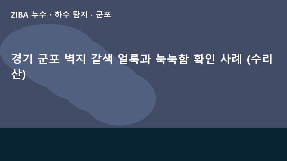 경기 군포 벽지 갈색 얼룩과 눅눅함 확인 사례 (수리산)